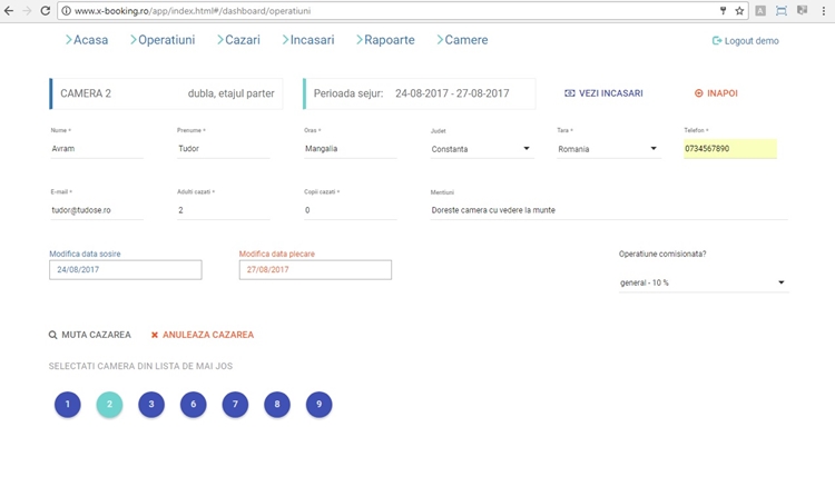 editare operatiune